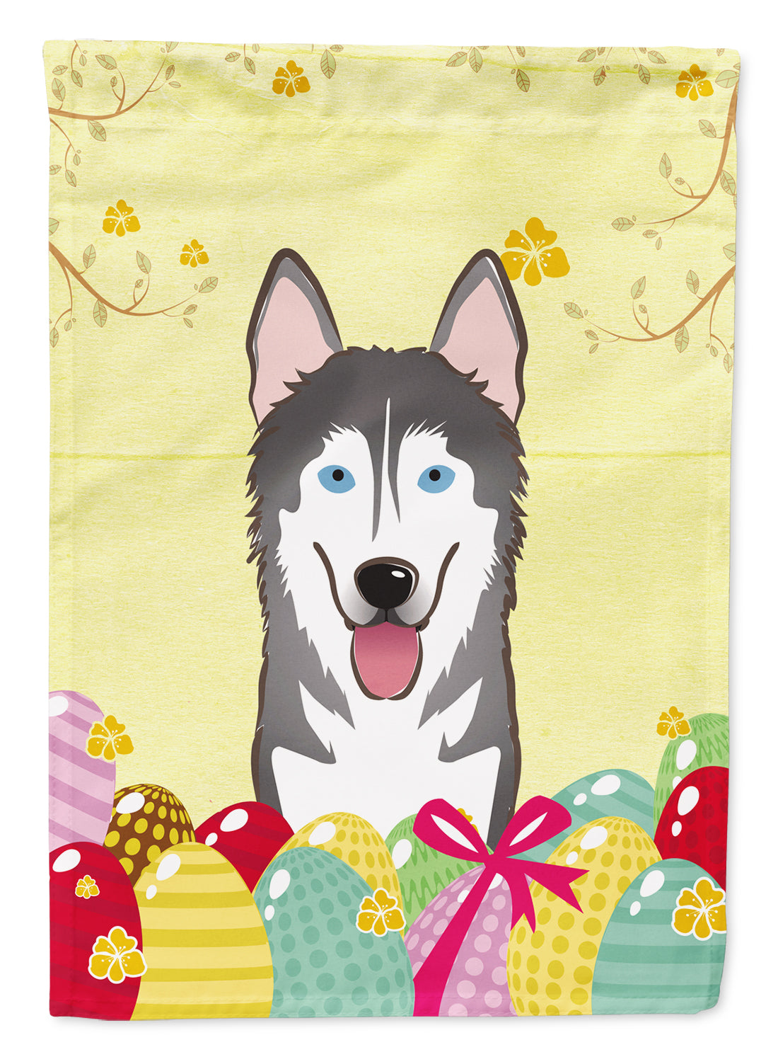 Alaskan Malamute Easter Egg Hunt Flag Garden Size BB1900GF  the-store.com.