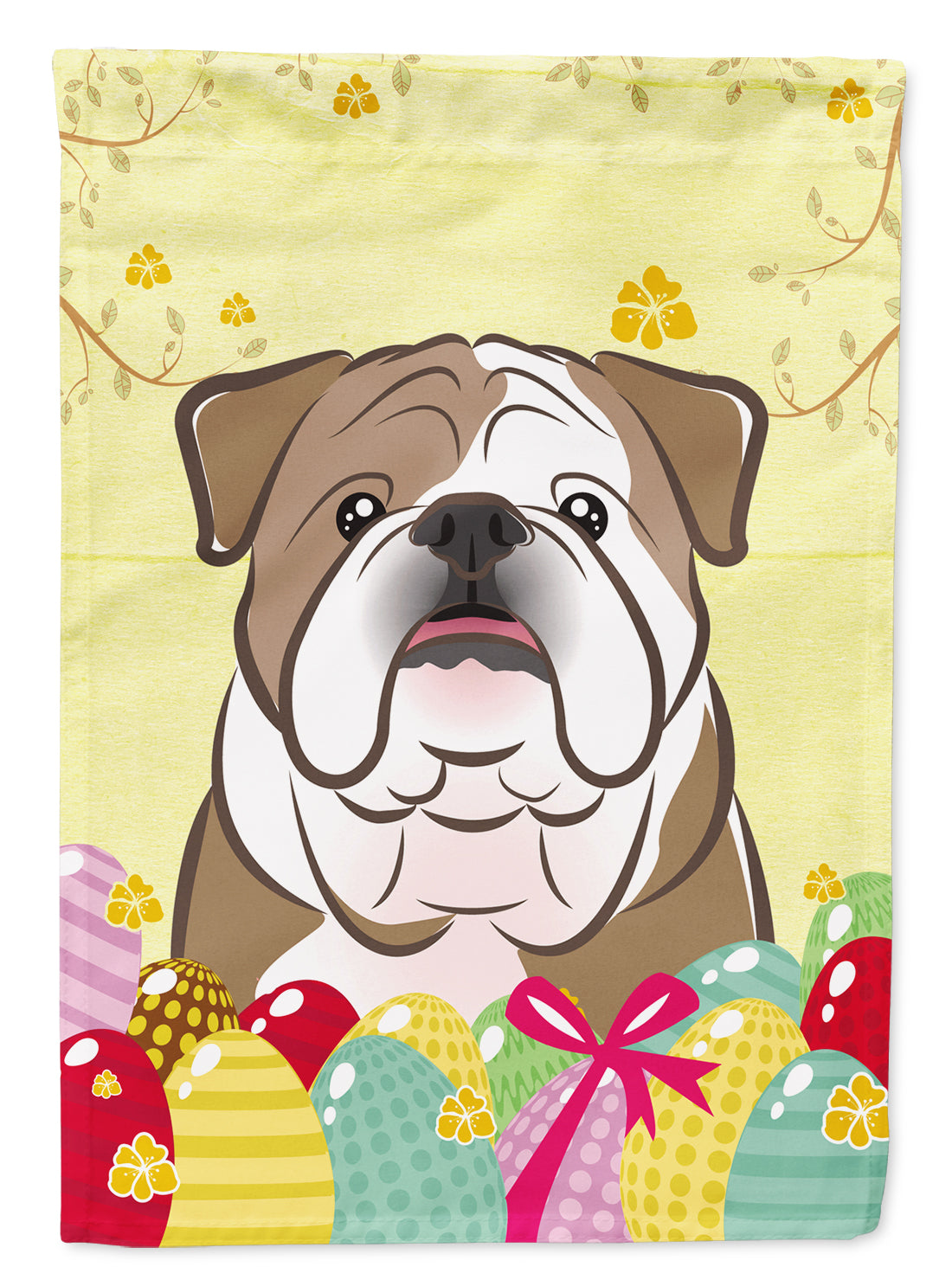 English Bulldog  Easter Egg Hunt Flag Garden Size BB1901GF  the-store.com.