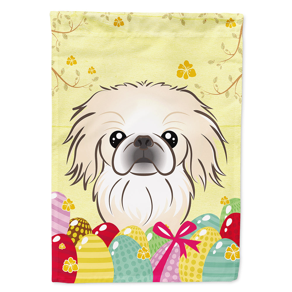 Pekingese Easter Egg Hunt Flag Canvas House Size BB1903CHF  the-store.com.