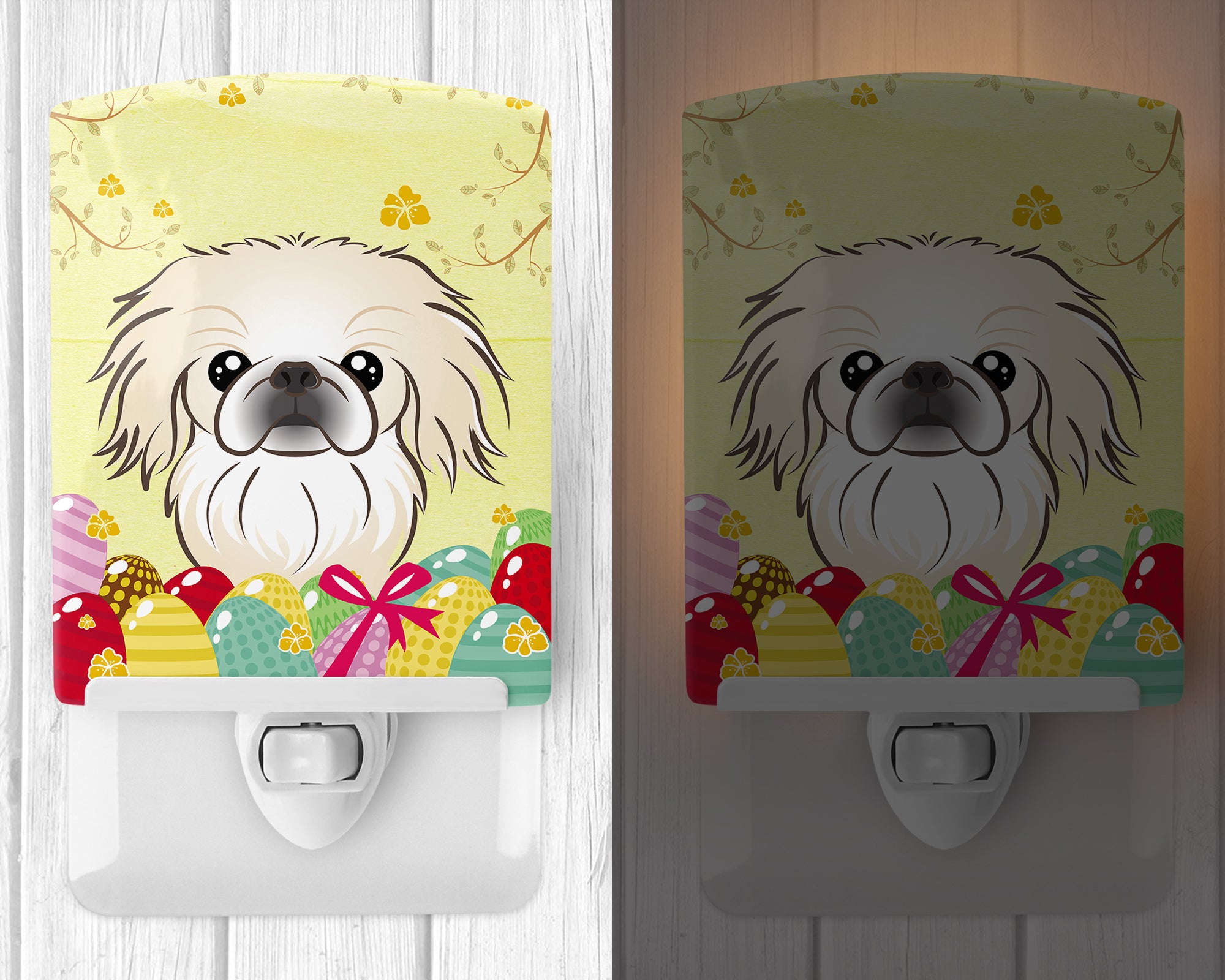 Pekingese Easter Egg Hunt Ceramic Night Light BB1903CNL - the-store.com