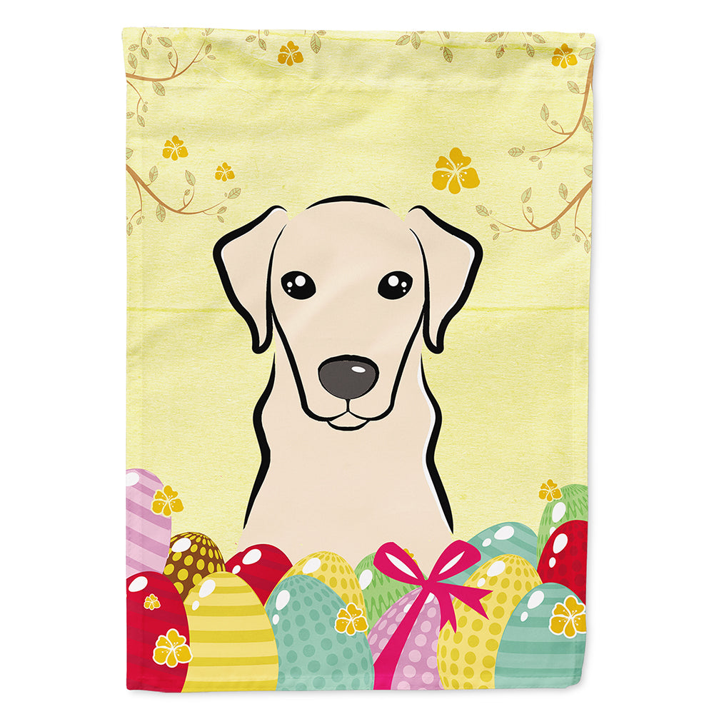 Yellow Labrador Easter Egg Hunt Flag Canvas House Size BB1904CHF  the-store.com.