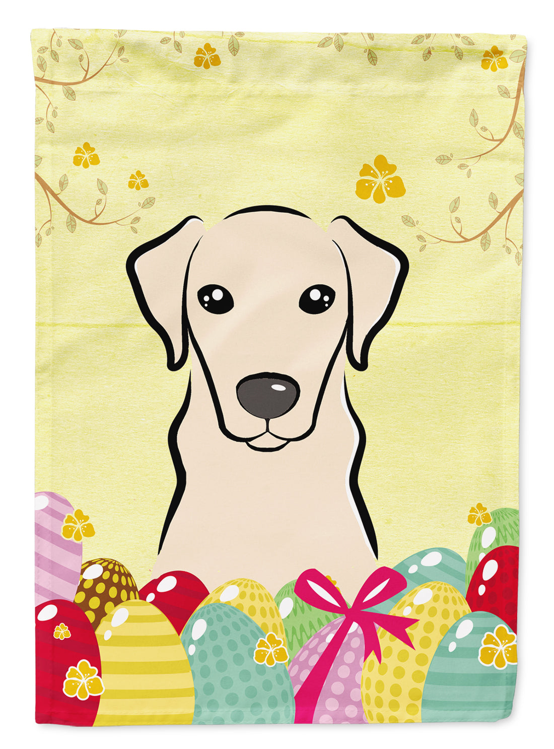 Yellow Labrador Easter Egg Hunt Flag Garden Size BB1904GF  the-store.com.