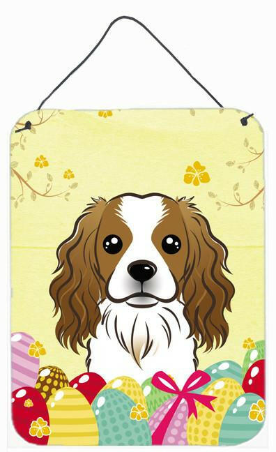 Cavalier Spaniel Easter Egg Hunt Wall or Door Hanging Prints BB1906DS1216 by Caroline's Treasures