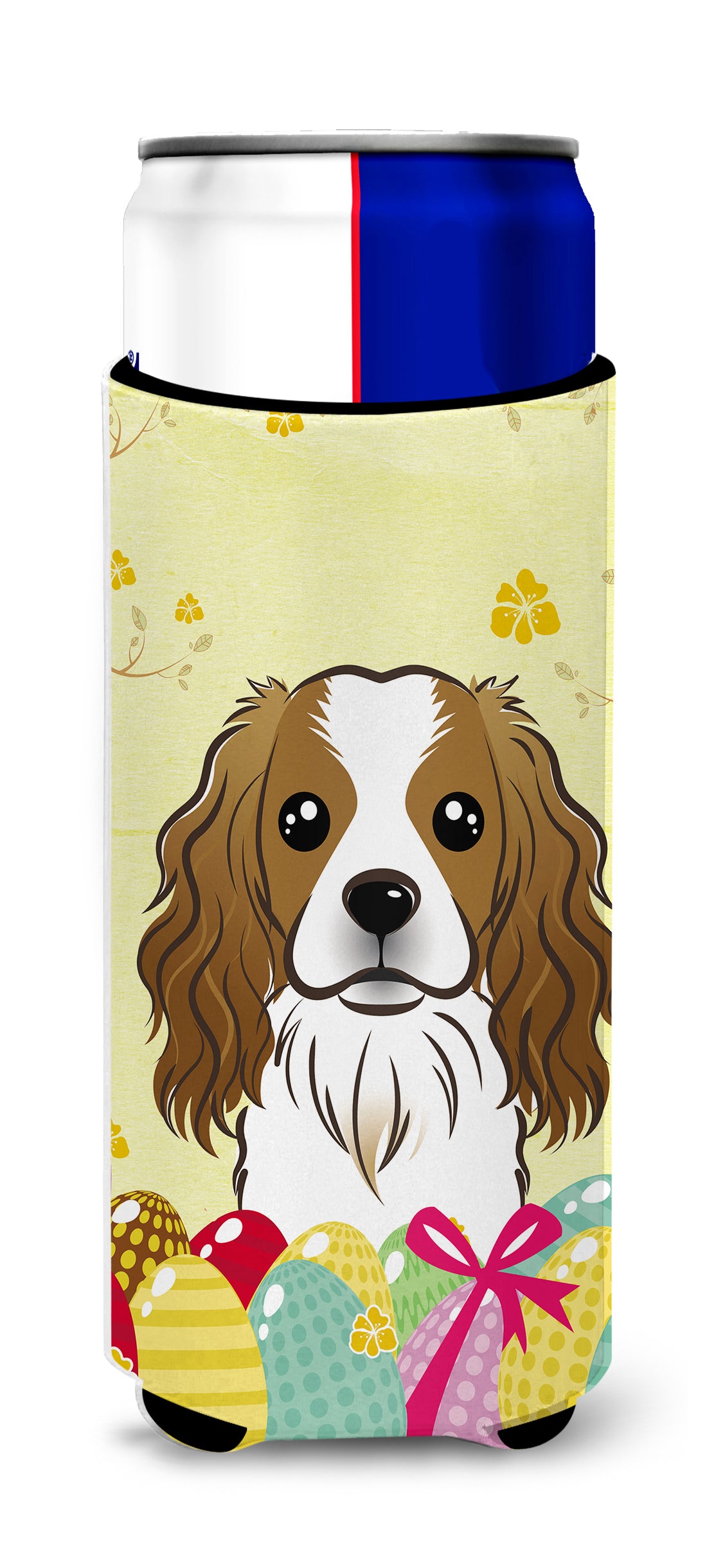 Cavalier Spaniel Easter Egg Hunt  Ultra Beverage Insulator for slim cans BB1906MUK  the-store.com.