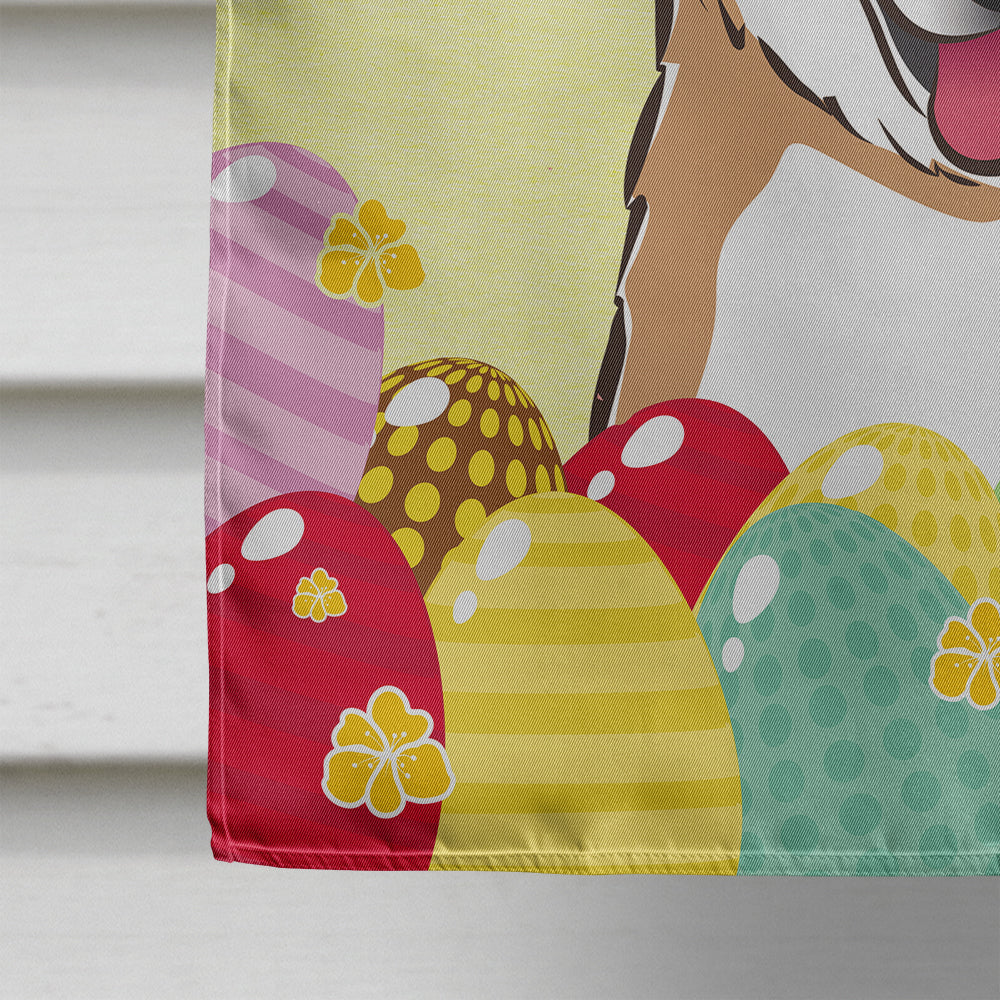 Shiba Inu Easter Egg Hunt Flag Canvas House Size BB1907CHF  the-store.com.