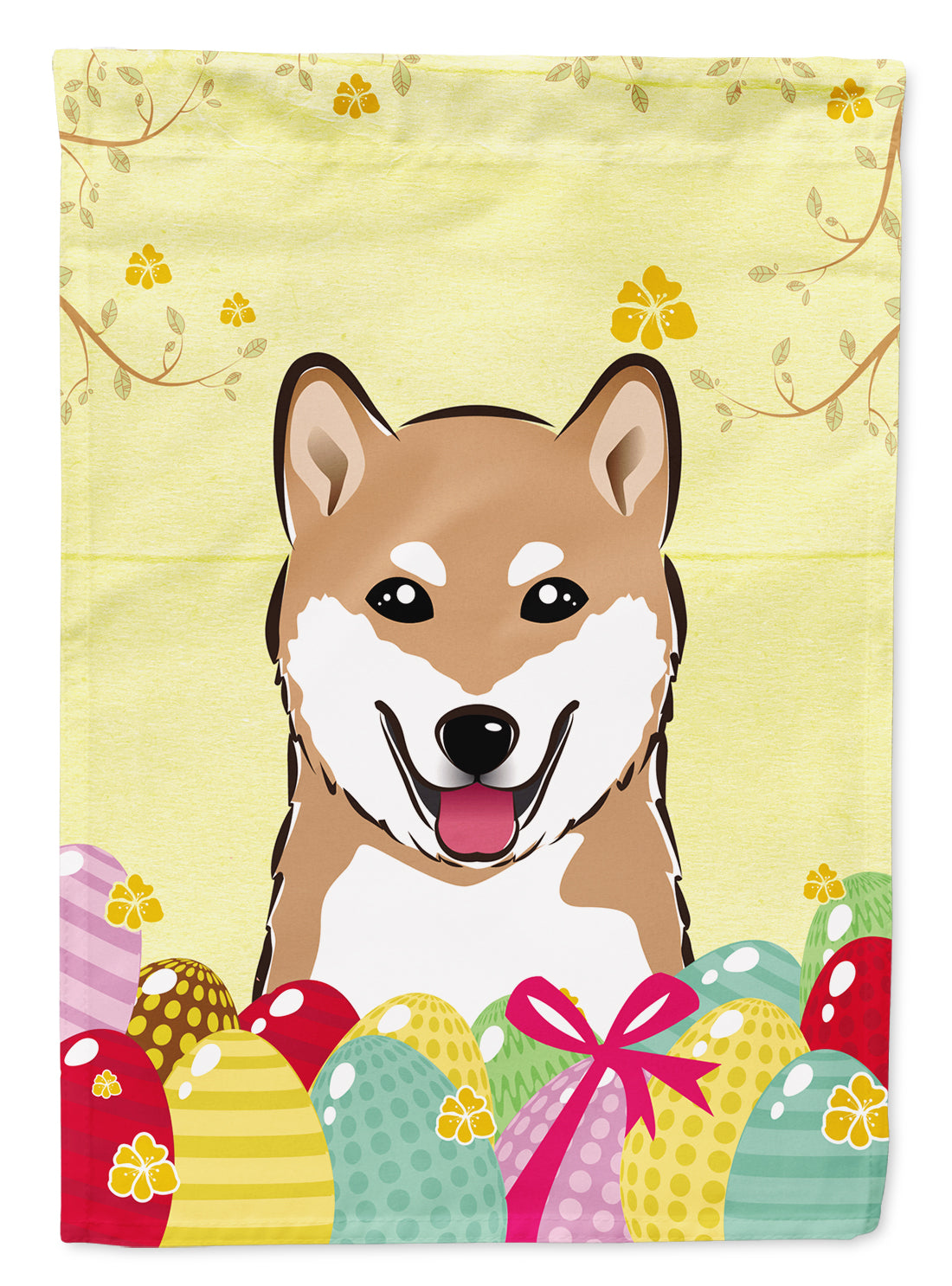 Shiba Inu Easter Egg Hunt Flag Garden Size BB1907GF  the-store.com.