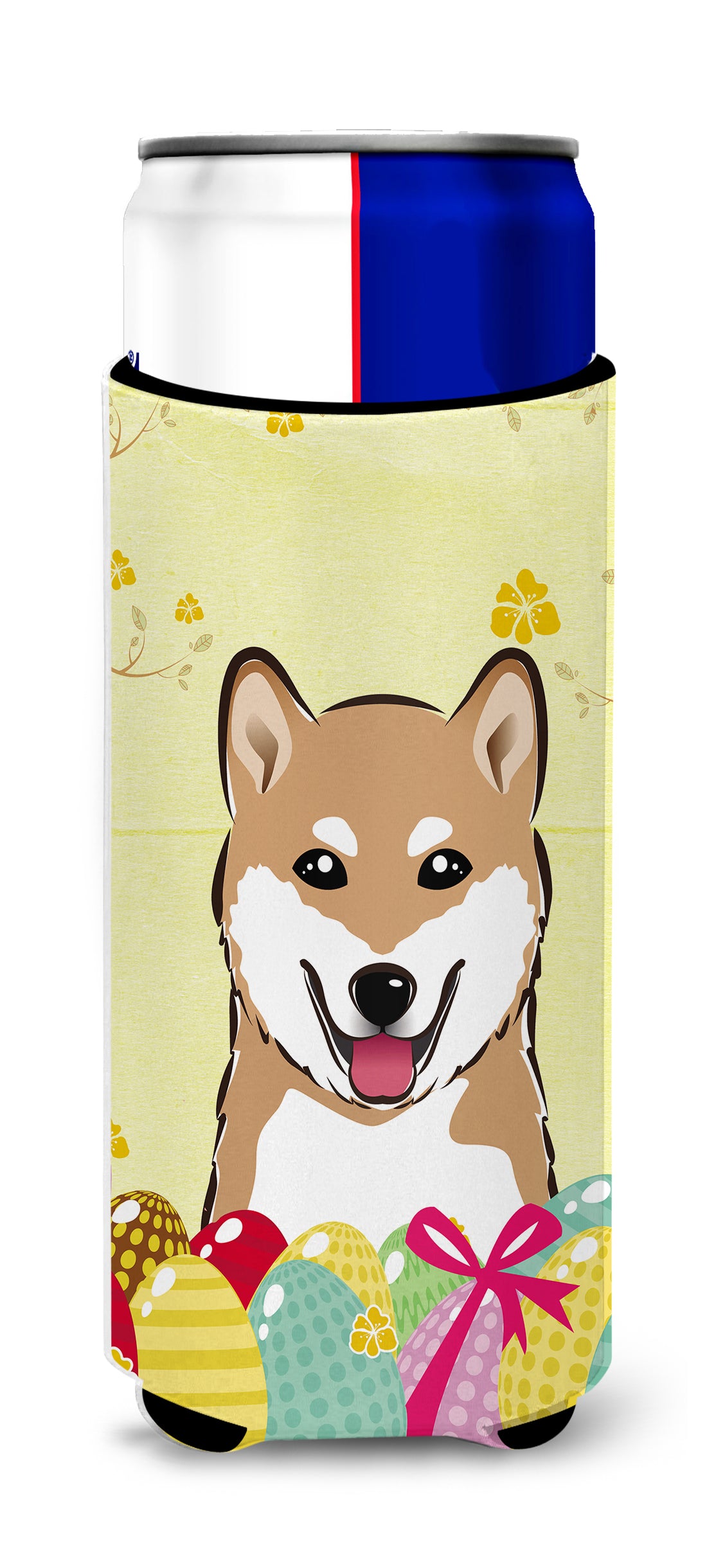 Shiba Inu Easter Egg Hunt  Ultra Beverage Insulator for slim cans BB1907MUK  the-store.com.