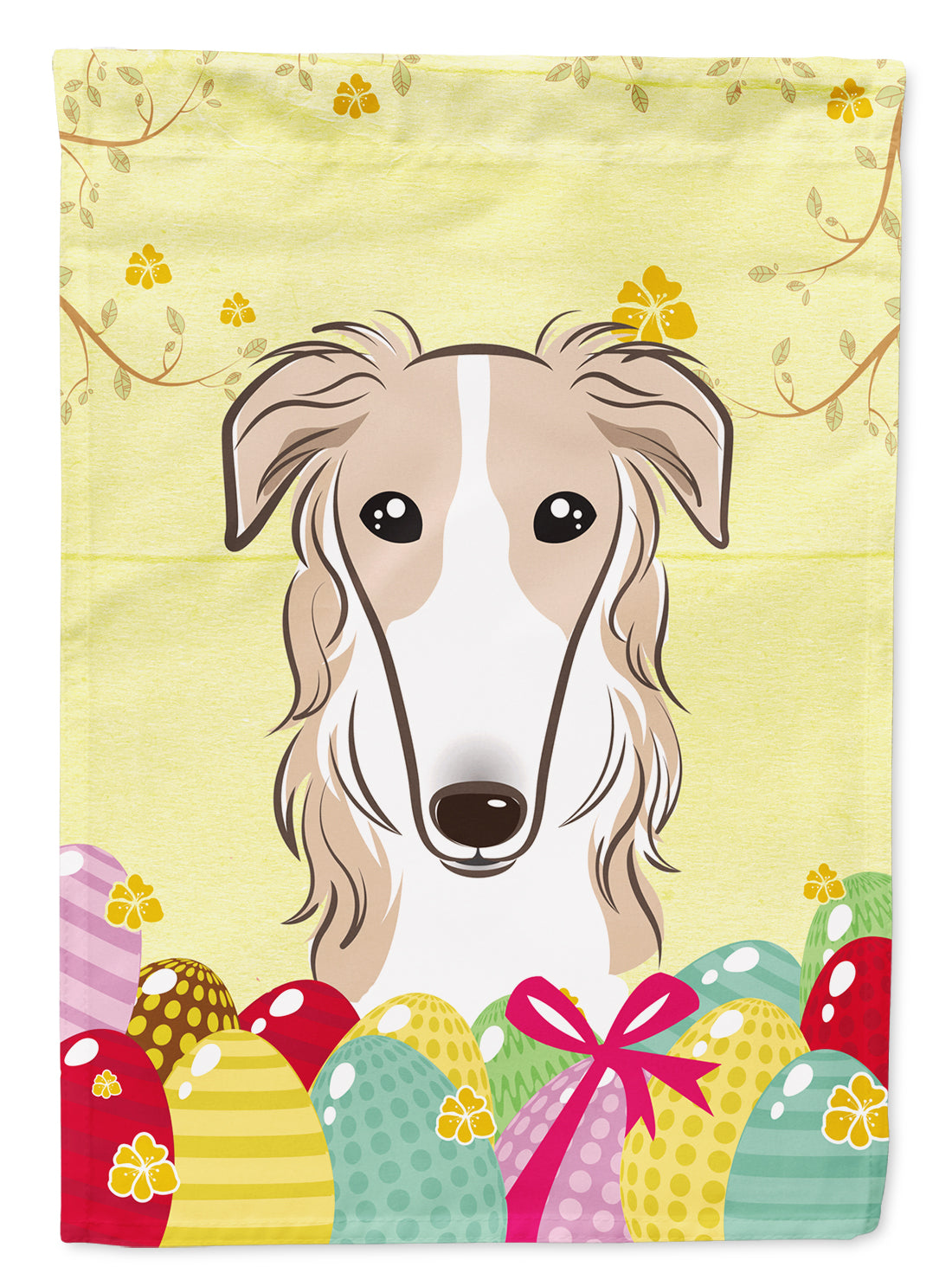 Borzoi Easter Egg Hunt Flag Garden Size BB1910GF  the-store.com.