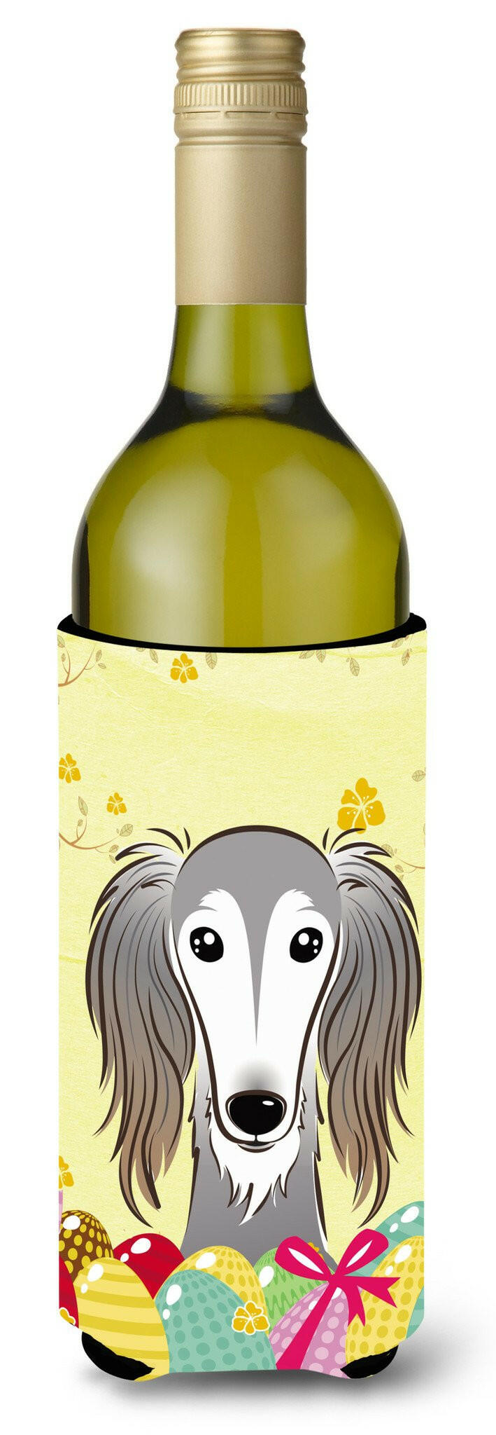 Saluki Easter Egg Hunt Wine Bottle Beverage Insulator Hugger BB1911LITERK by Caroline&#39;s Treasures