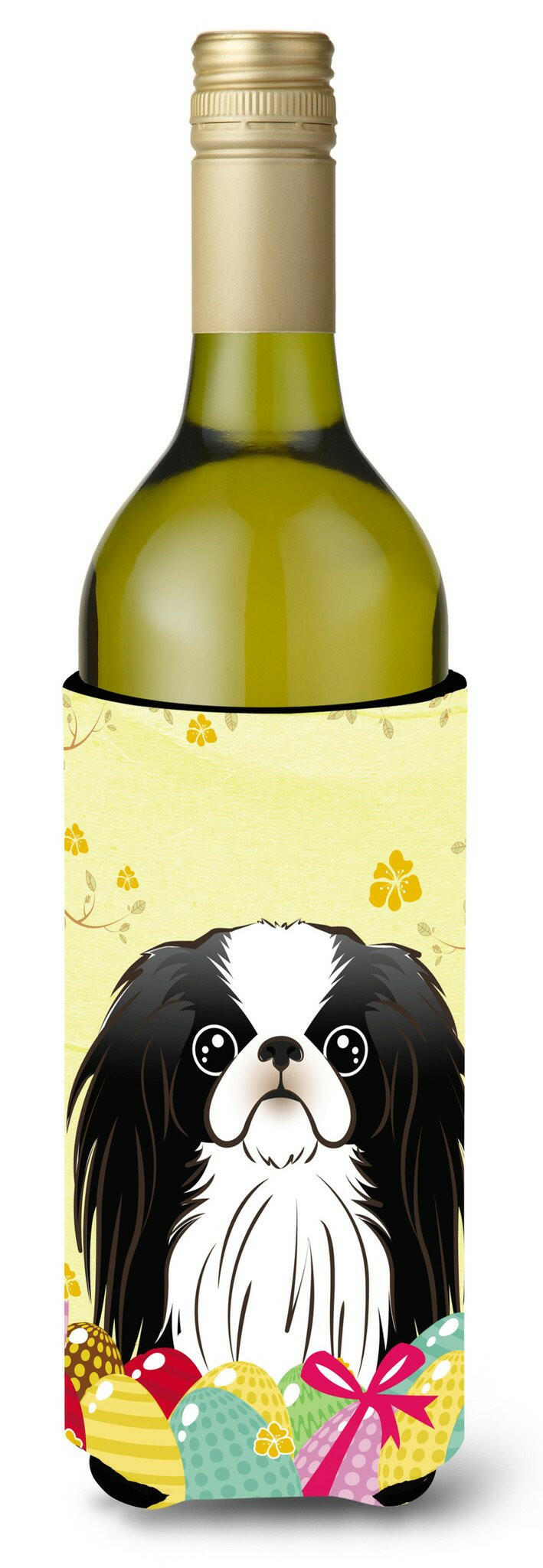 Japanese Chin Easter Egg Hunt Wine Bottle Beverage Insulator Hugger BB1912LITERK by Caroline&#39;s Treasures