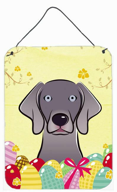 Weimaraner Easter Egg Hunt Wall or Door Hanging Prints BB1913DS1216 by Caroline's Treasures