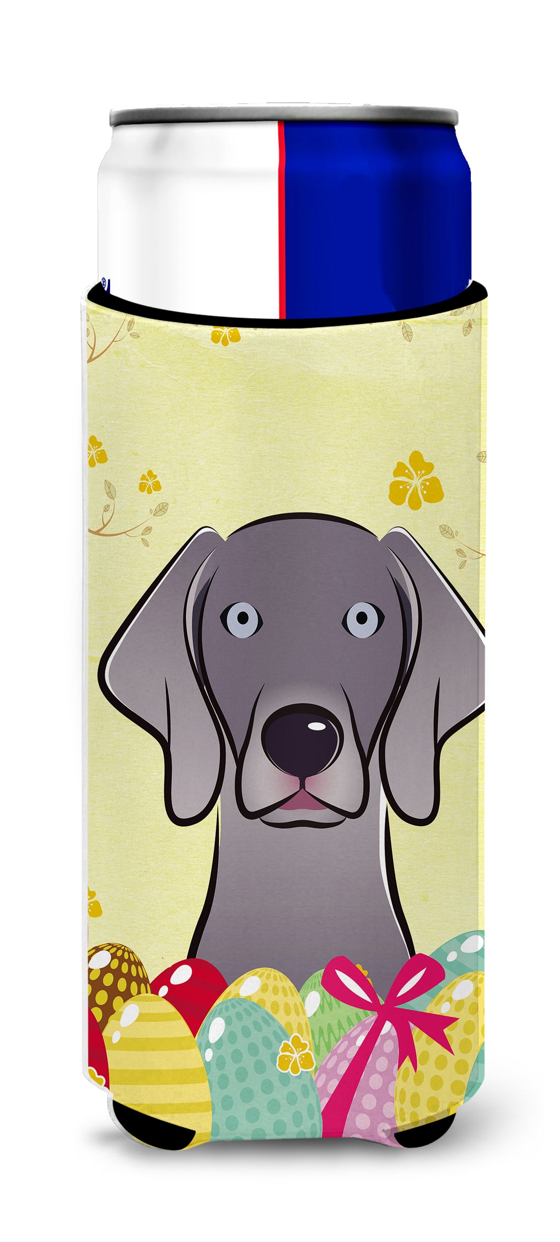 Weimaraner Easter Egg Hunt  Ultra Beverage Insulator for slim cans BB1913MUK  the-store.com.