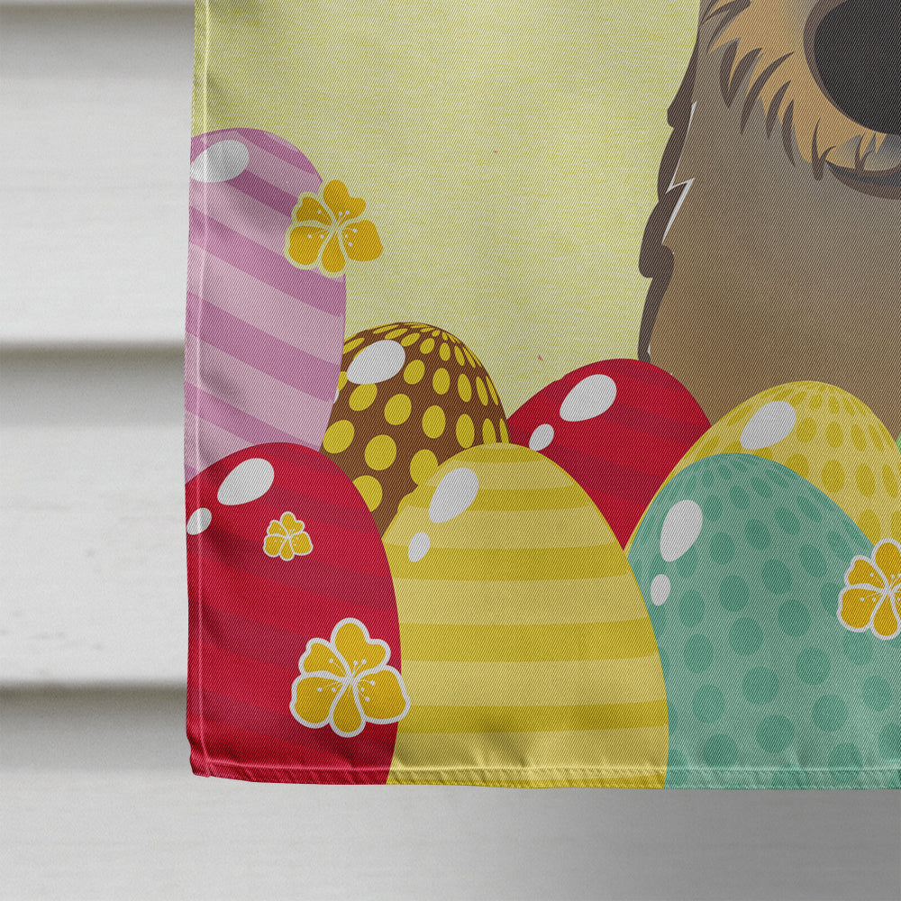 Wirehaired Dachshund Easter Egg Hunt Flag Canvas House Size BB1915CHF  the-store.com.