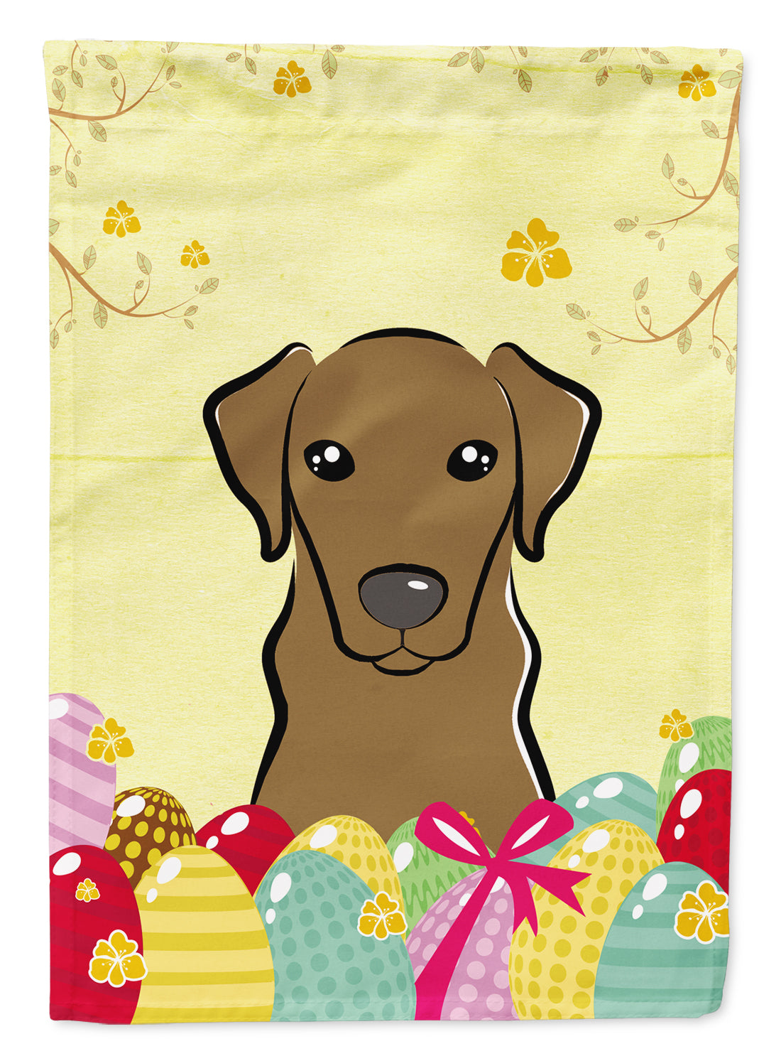 Chocolate Labrador Easter Egg Hunt Flag Garden Size BB1916GF  the-store.com.