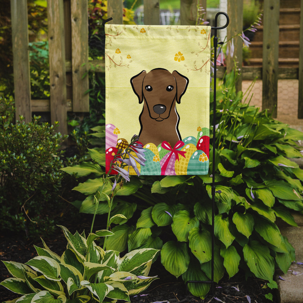 Chocolate Labrador Easter Egg Hunt Flag Garden Size BB1916GF  the-store.com.