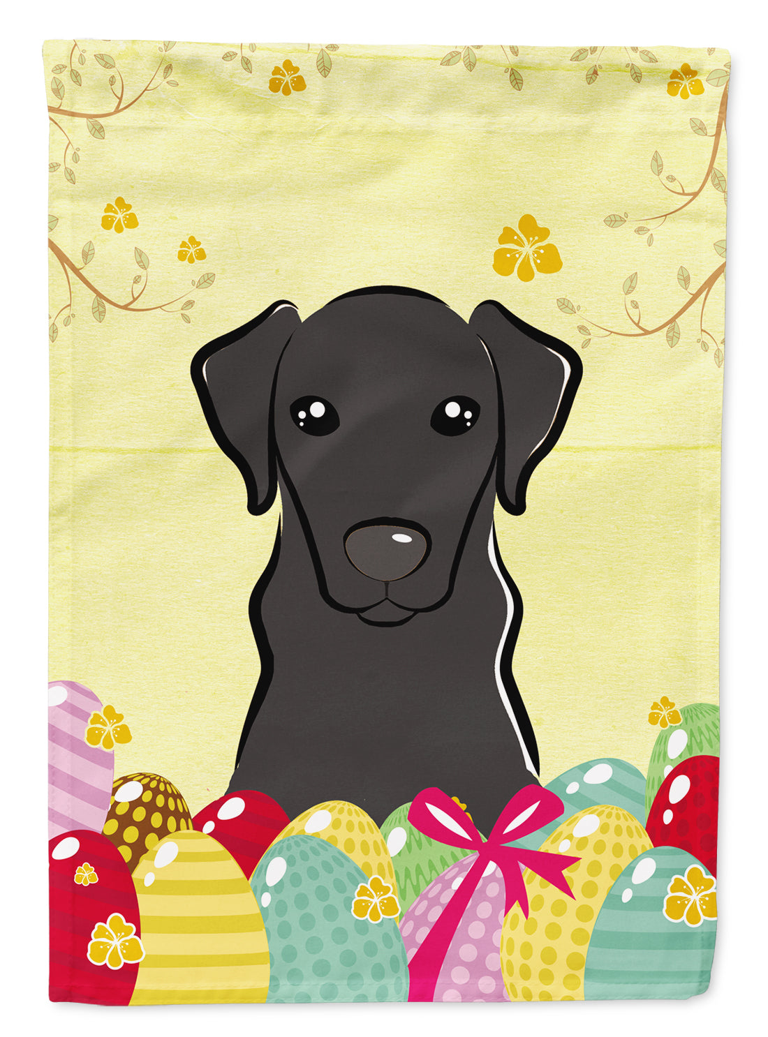 Black Labrador Easter Egg Hunt Flag Garden Size BB1917GF  the-store.com.