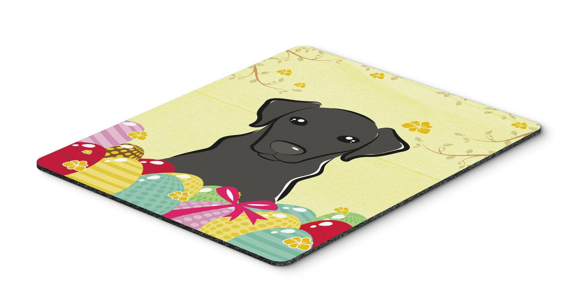 Black Labrador Easter Egg Hunt Mouse Pad, Hot Pad or Trivet BB1917MP by Caroline&#39;s Treasures