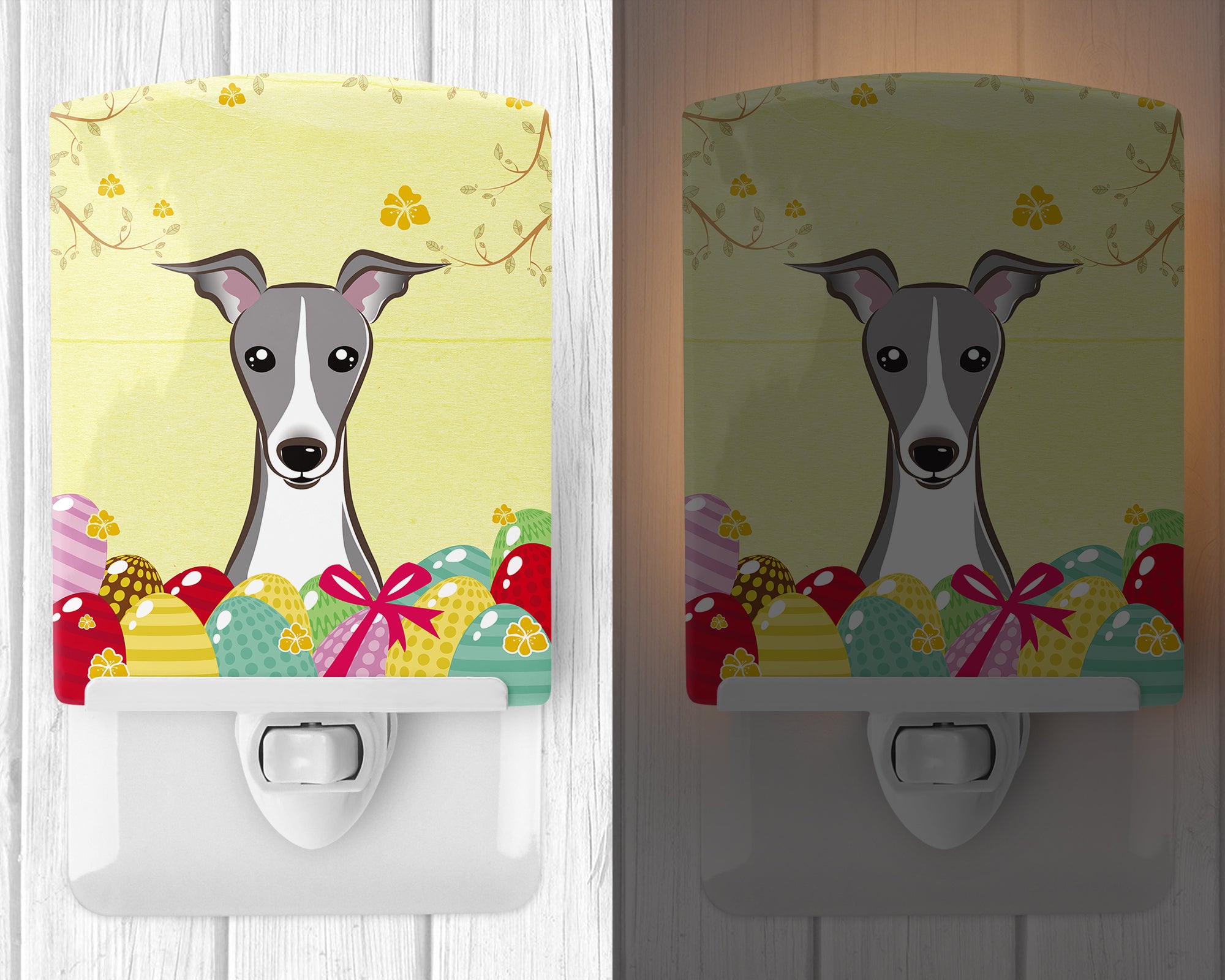 Italian Greyhound Easter Egg Hunt Ceramic Night Light BB1918CNL - the-store.com