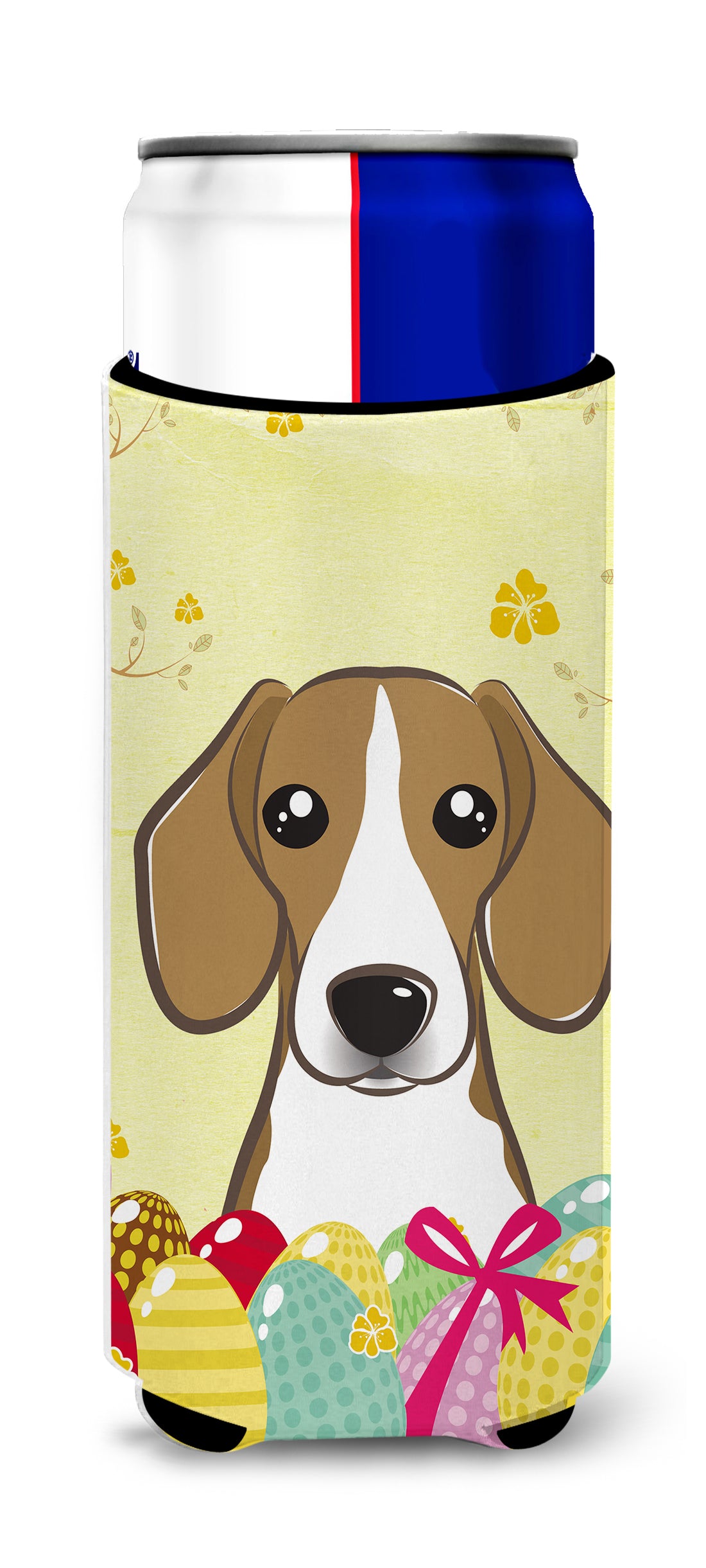 Beagle Easter Egg Hunt  Ultra Beverage Insulator for slim cans BB1921MUK  the-store.com.