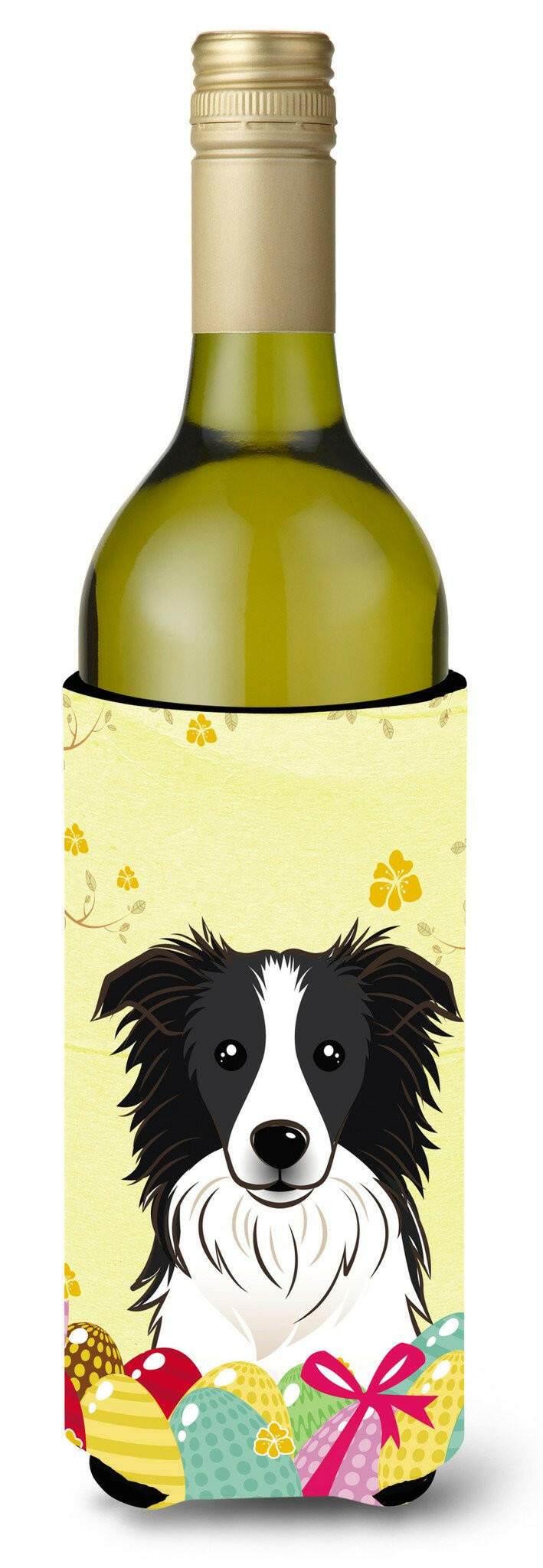 Border Collie Easter Egg Hunt Wine Bottle Beverage Insulator Hugger BB1923LITERK by Caroline&#39;s Treasures