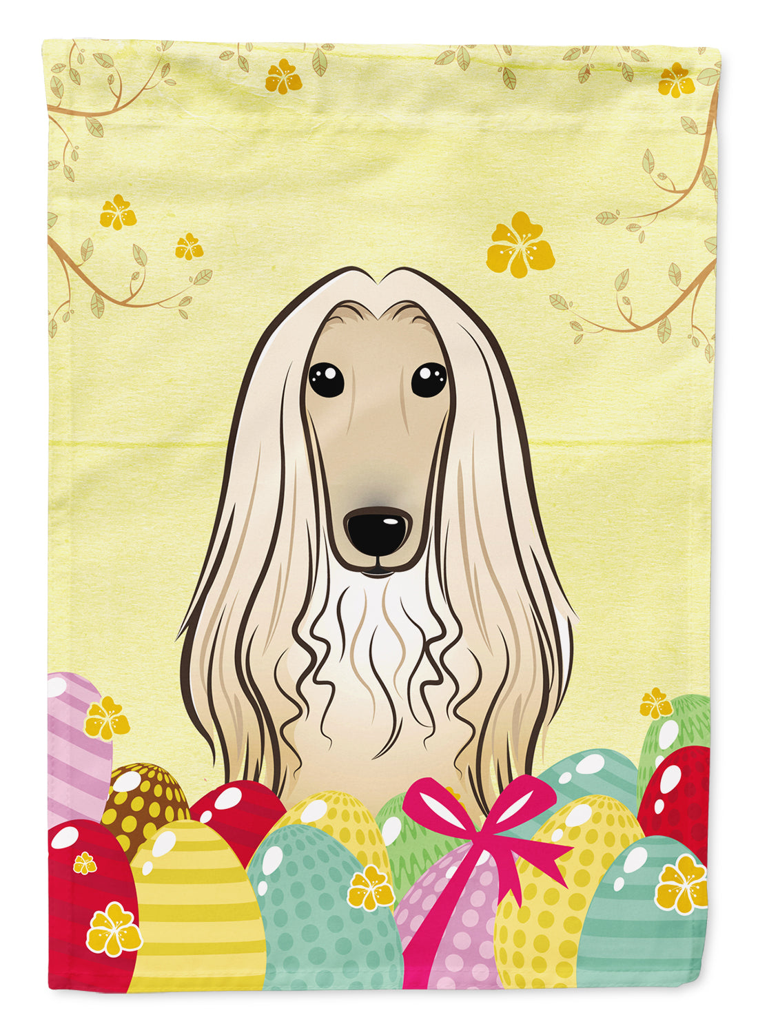 Afghan Hound Easter Egg Hunt Flag Garden Size BB1926GF  the-store.com.