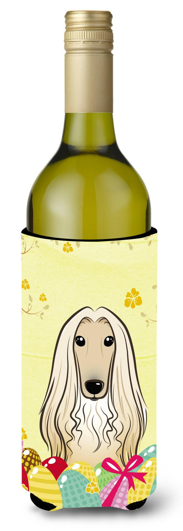 Afghan Hound Easter Egg Hunt Wine Bottle Beverage Insulator Hugger BB1926LITERK by Caroline&#39;s Treasures