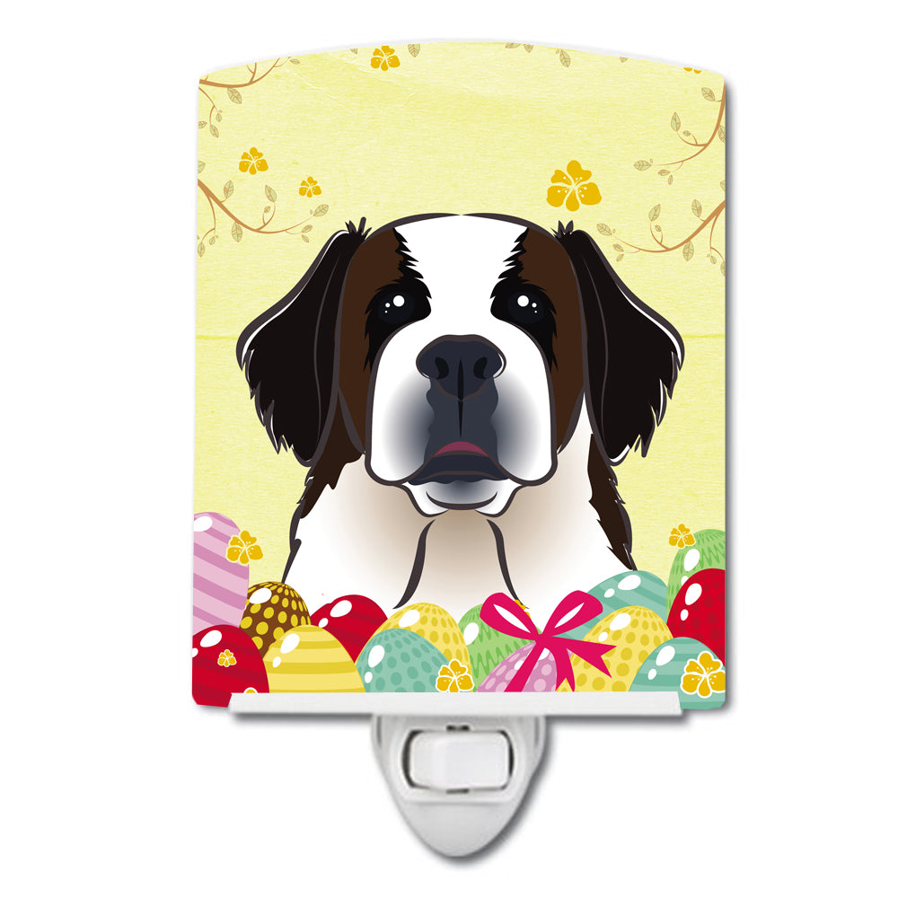 Saint Bernard Easter Egg Hunt Ceramic Night Light BB1928CNL - the-store.com