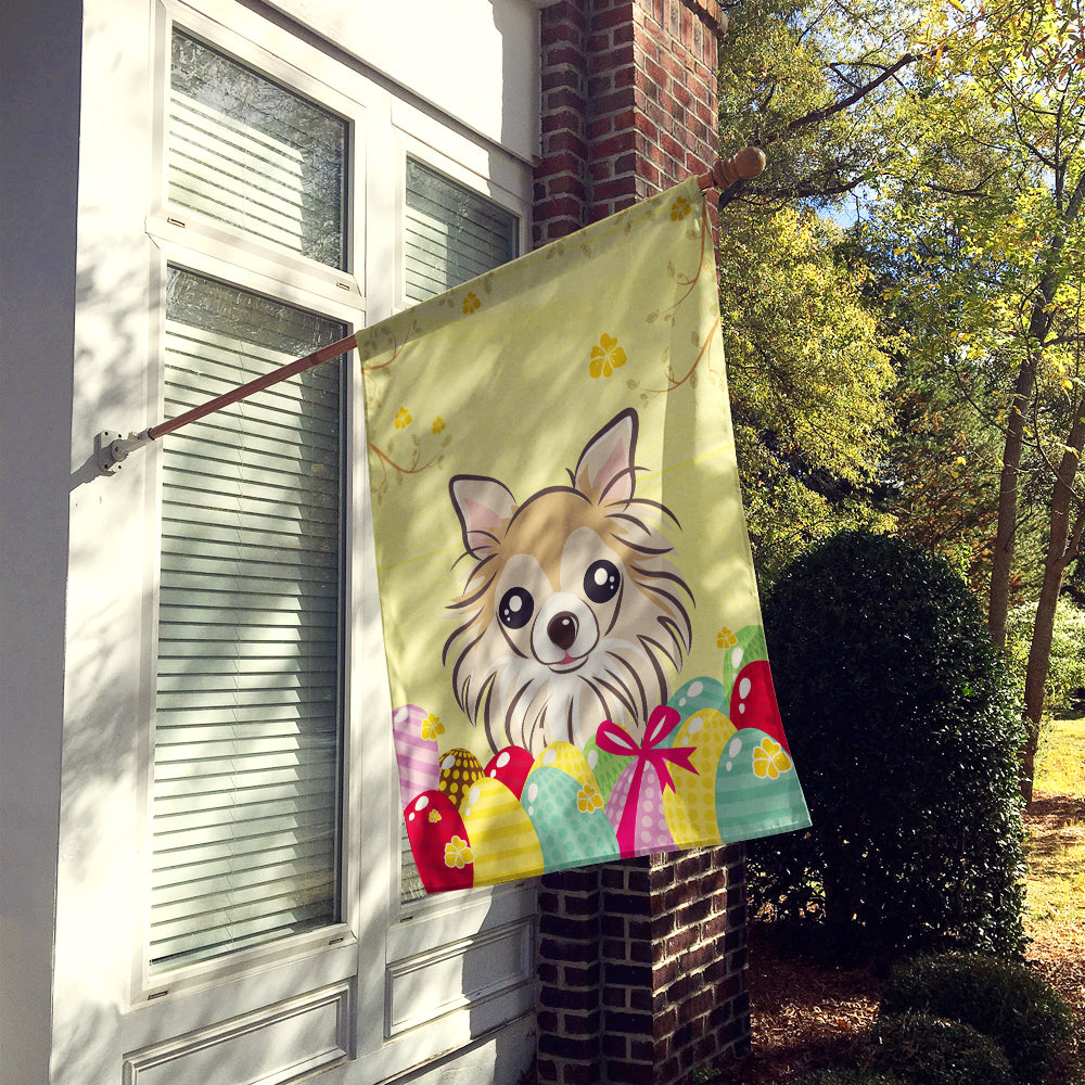 Chihuahua Easter Egg Hunt Flag Canvas House Size BB1933CHF  the-store.com.