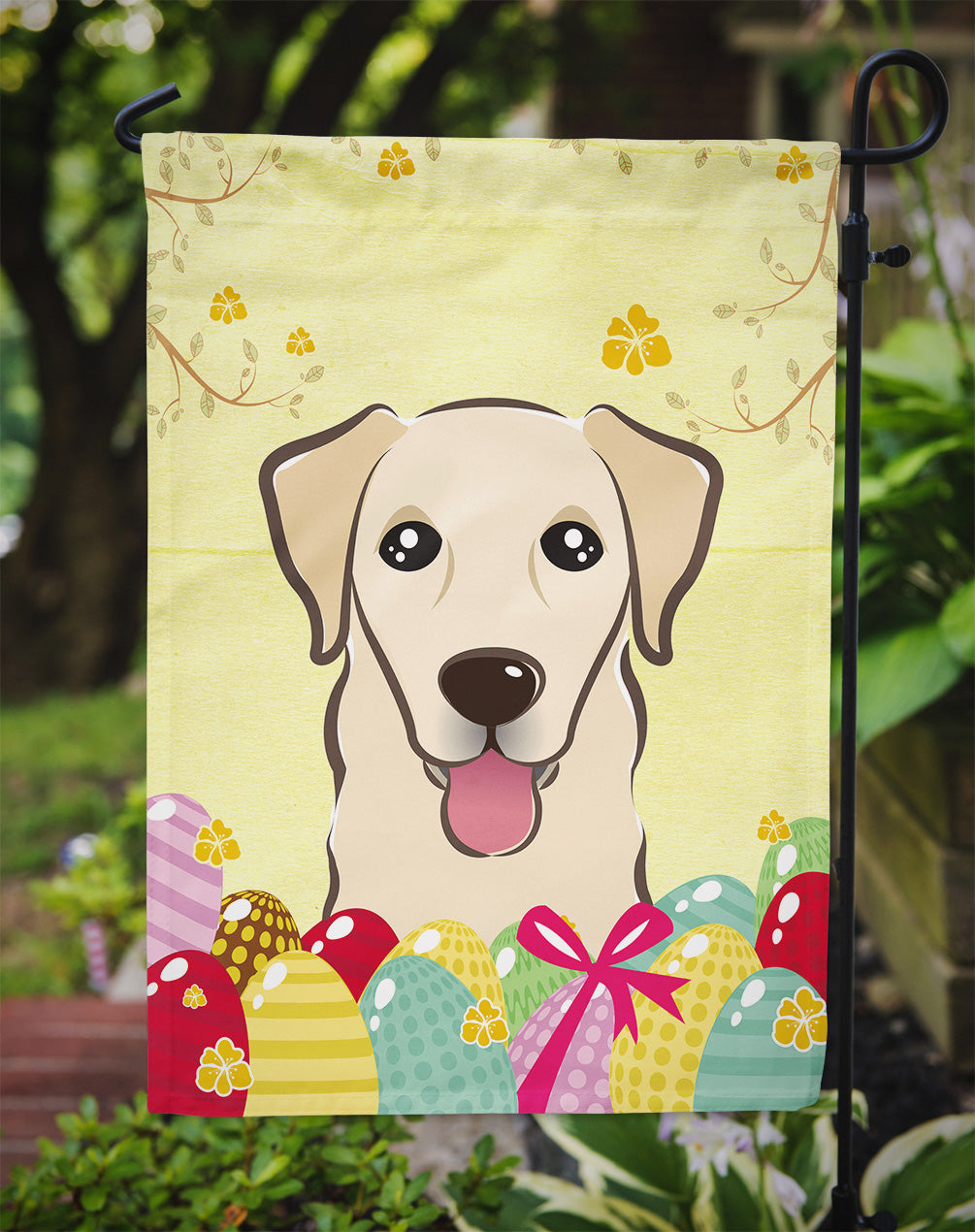 Golden Retriever Easter Egg Hunt Flag Garden Size BB1934GF  the-store.com.