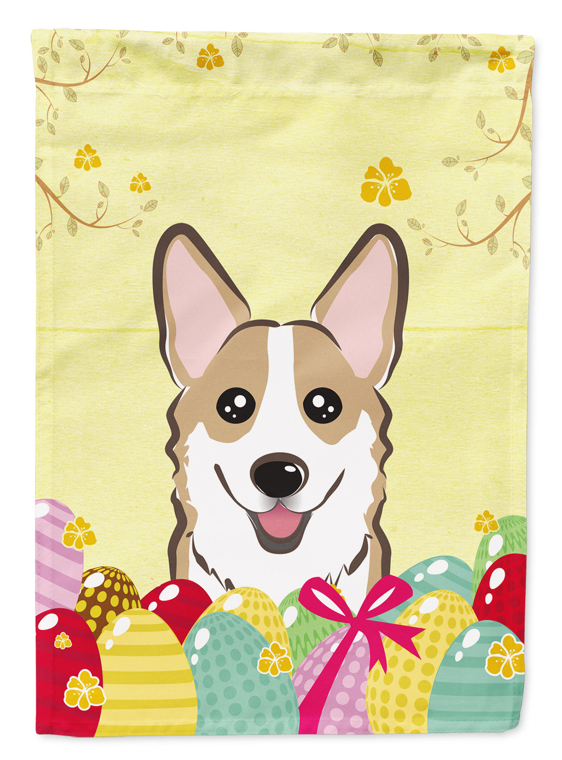 Sable Corgi Easter Egg Hunt Flag Garden Size BB1935GF  the-store.com.