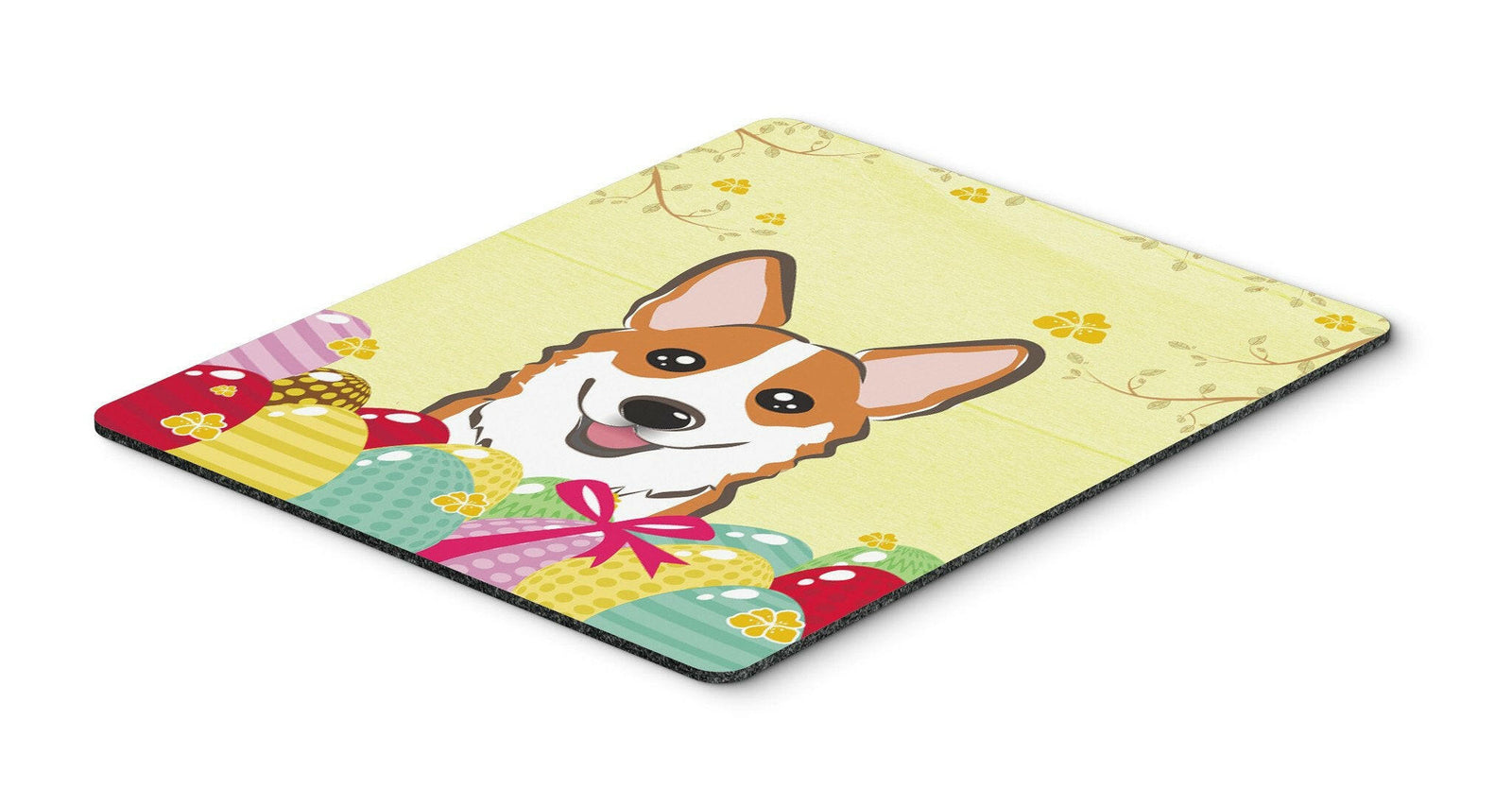 Red Corgi Easter Egg Hunt Mouse Pad, Hot Pad or Trivet BB1936MP by Caroline's Treasures