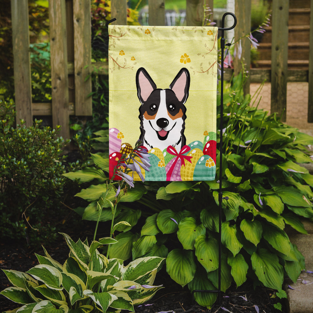 Tricolor Corgi Easter Egg Hunt Flag Garden Size BB1937GF  the-store.com.