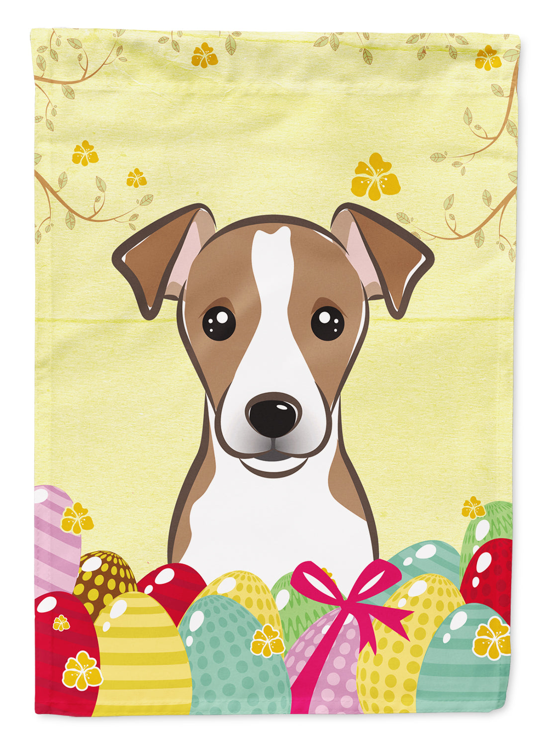 Jack Russell Terrier Easter Egg Hunt Flag Garden Size BB1942GF  the-store.com.