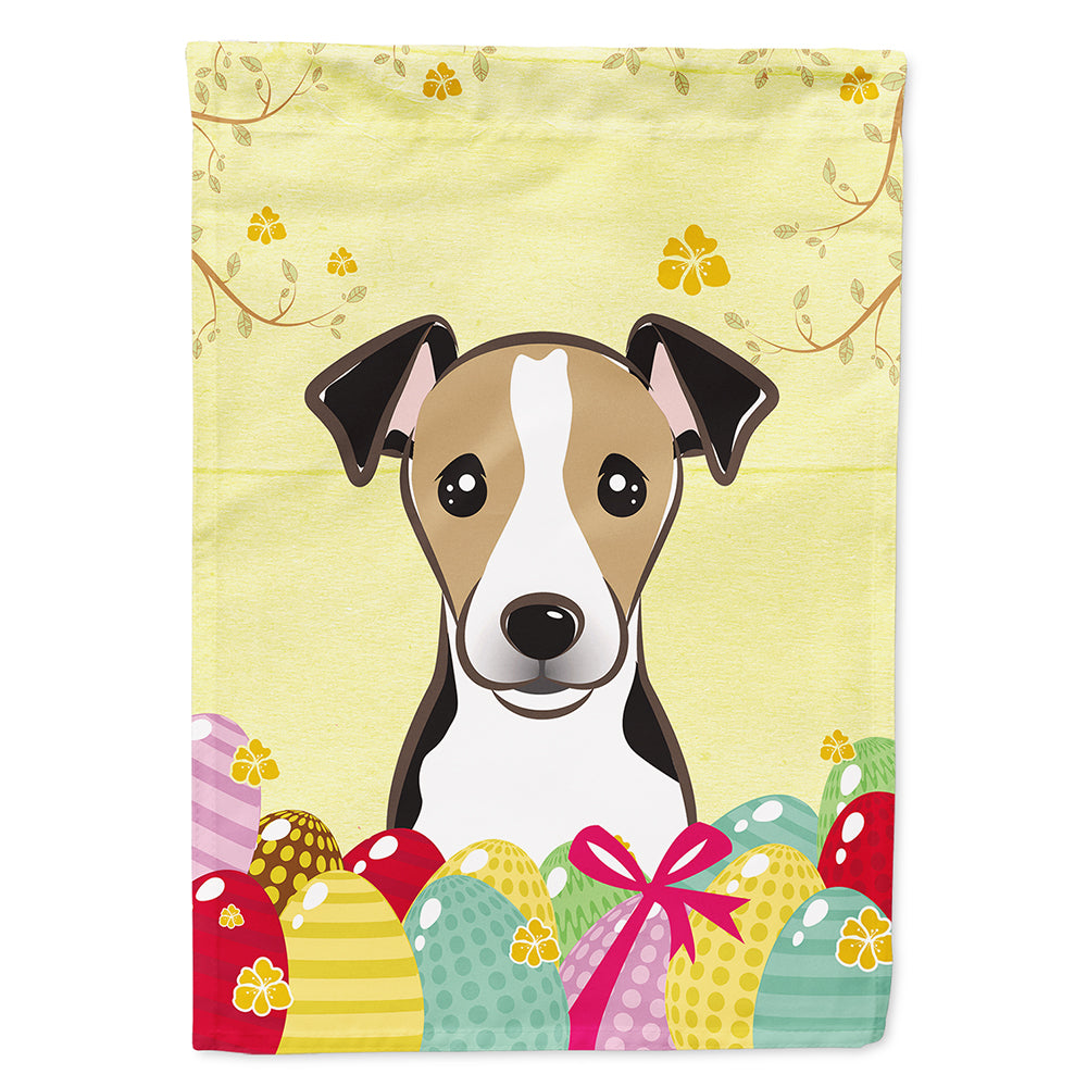 Jack Russell Terrier Easter Egg Hunt Flag Canvas House Size BB1943CHF  the-store.com.