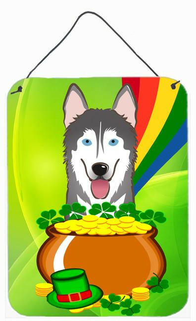 Alaskan Malamute St. Patrick&#39;s Day Wall or Door Hanging Prints BB1962DS1216 by Caroline&#39;s Treasures