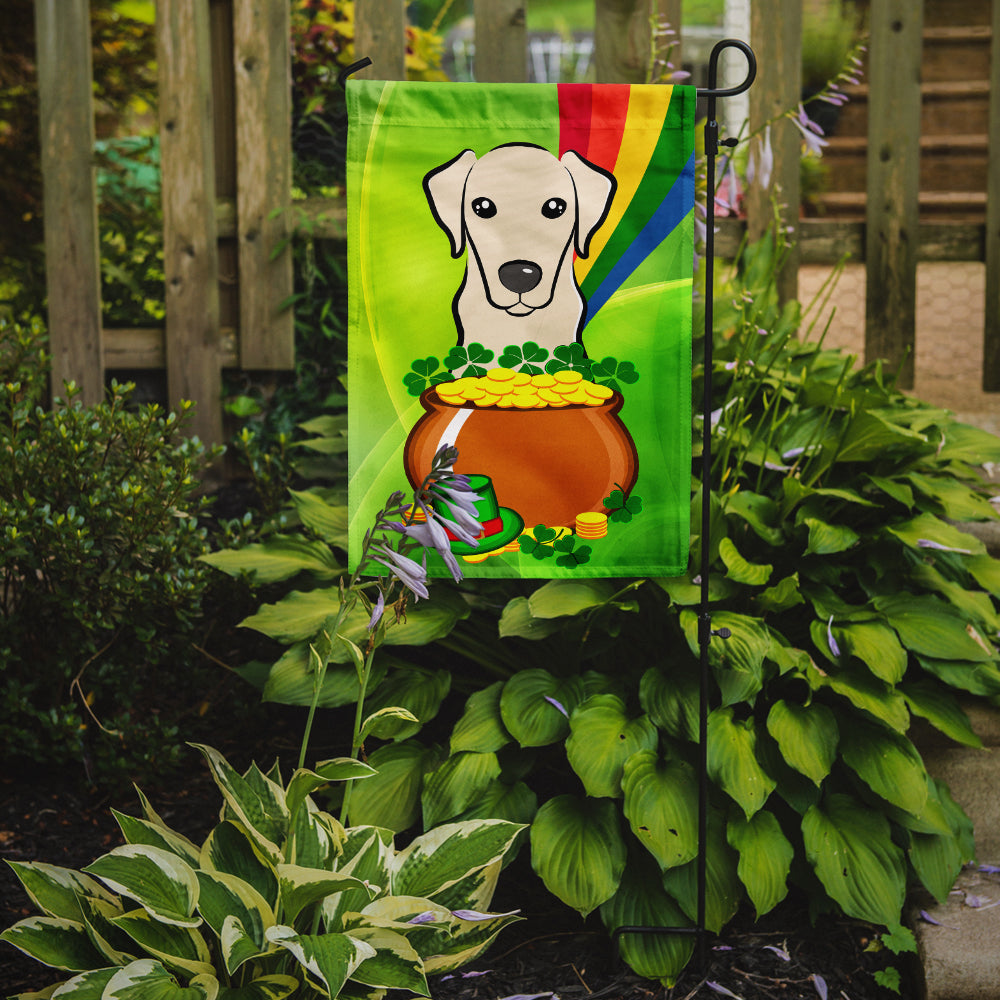 Yellow Labrador St. Patrick's Day Flag Garden Size BB1966GF.