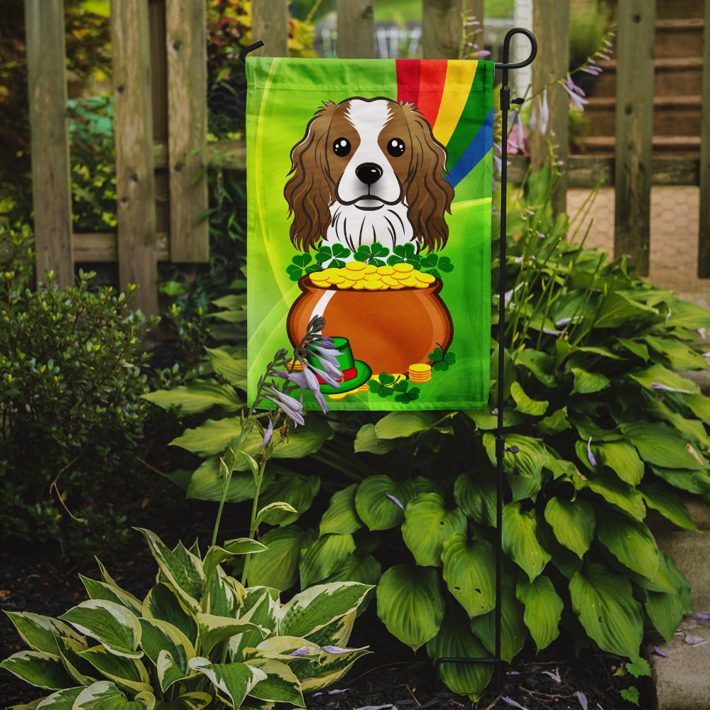 Cavalier Spaniel St. Patrick's Day Flag Garden Size BB1968GF.