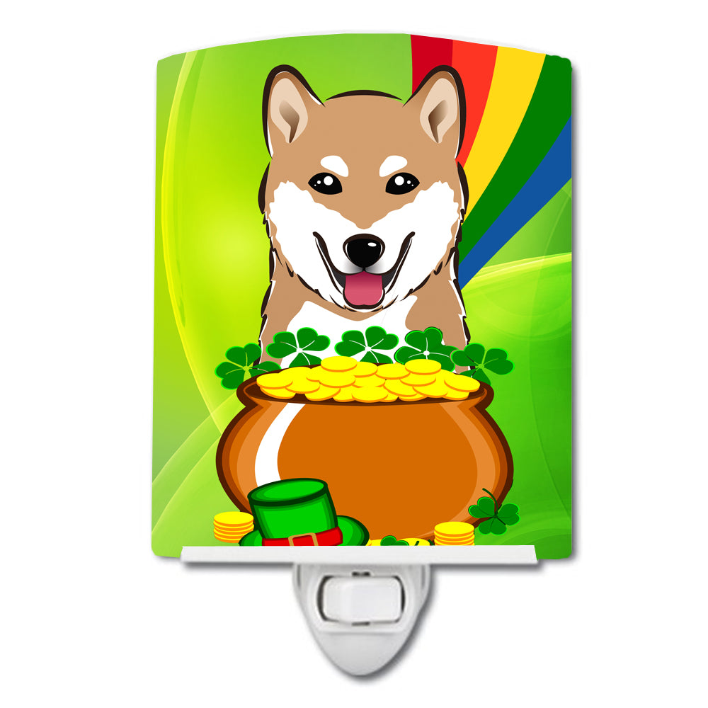 Shiba Inu St. Patrick&#39;s Day Ceramic Night Light BB1969CNL - the-store.com