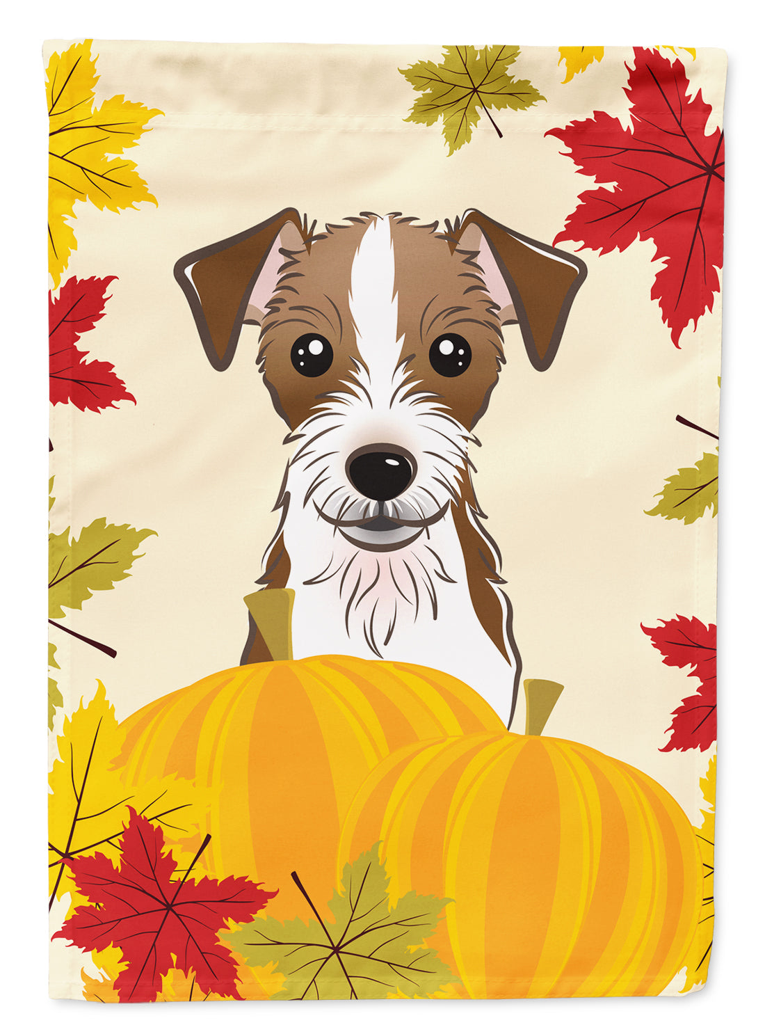 Jack Russell Terrier Thanksgiving Flag Garden Size BB2008GF.