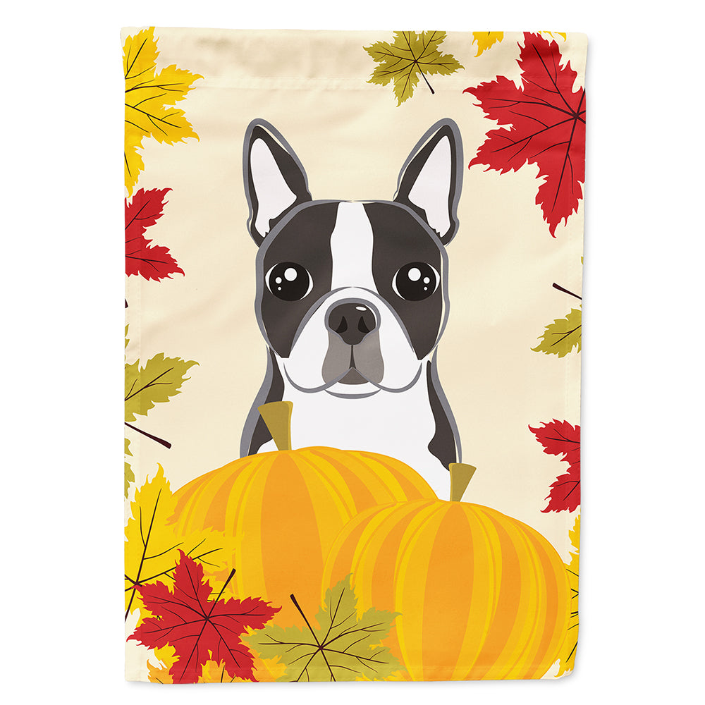 Boston Terrier Thanksgiving Flag Canvas House Size BB2009CHF  the-store.com.