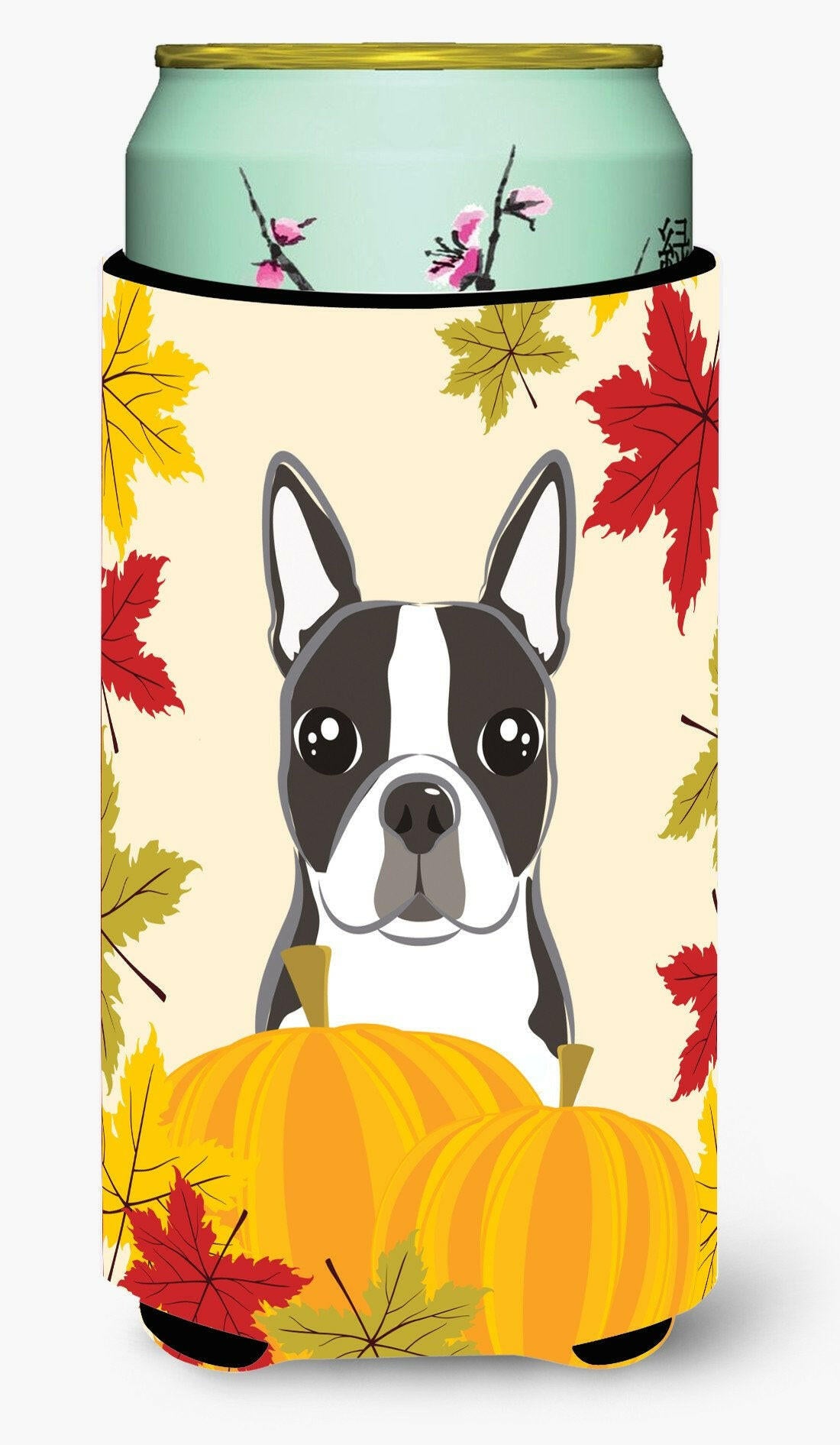 Boston Terrier Thanksgiving Tall Boy Beverage Insulator  Hugger BB2009TBC by Caroline&#39;s Treasures