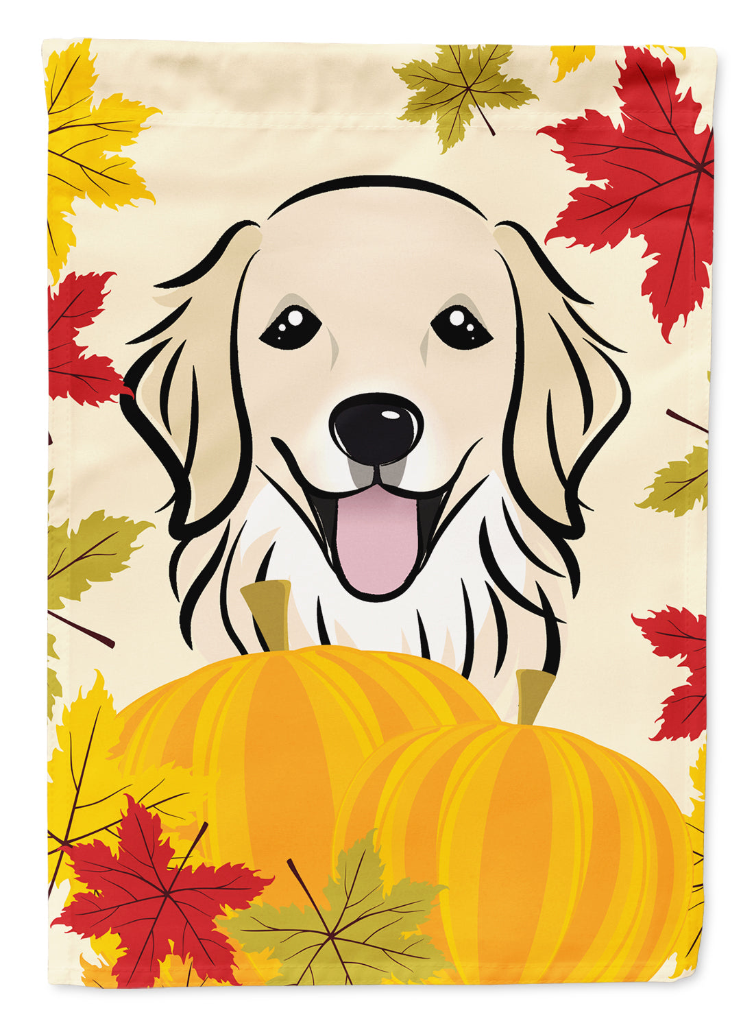 Golden Retriever Thanksgiving Flag Garden Size BB2011GF.