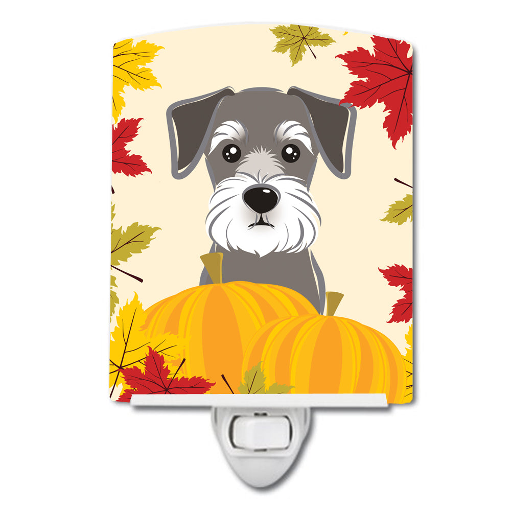 Schnauzer Thanksgiving Ceramic Night Light BB2012CNL - the-store.com