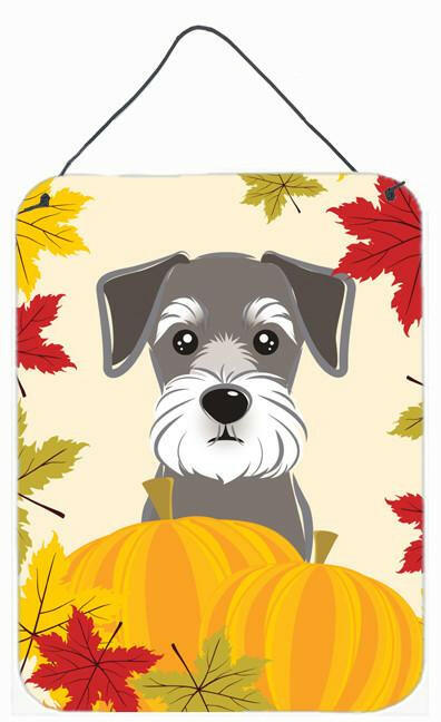 Schnauzer Thanksgiving Wall or Door Hanging Prints BB2012DS1216 by Caroline's Treasures