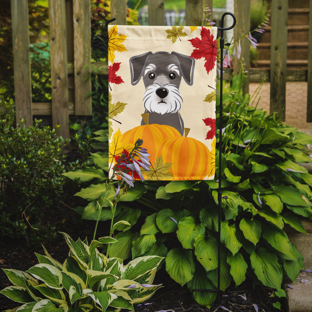 Schnauzer Thanksgiving Flag Garden Size BB2012GF.