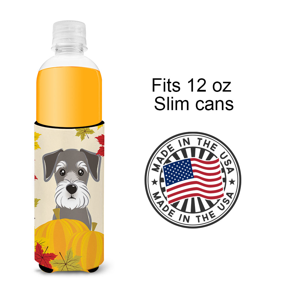 Schnauzer Thanksgiving  Ultra Beverage Insulator for slim cans BB2012MUK  the-store.com.