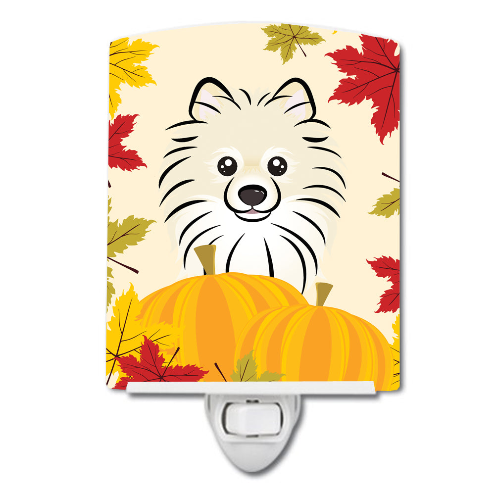 Pomeranian Thanksgiving Ceramic Night Light BB2013CNL - the-store.com