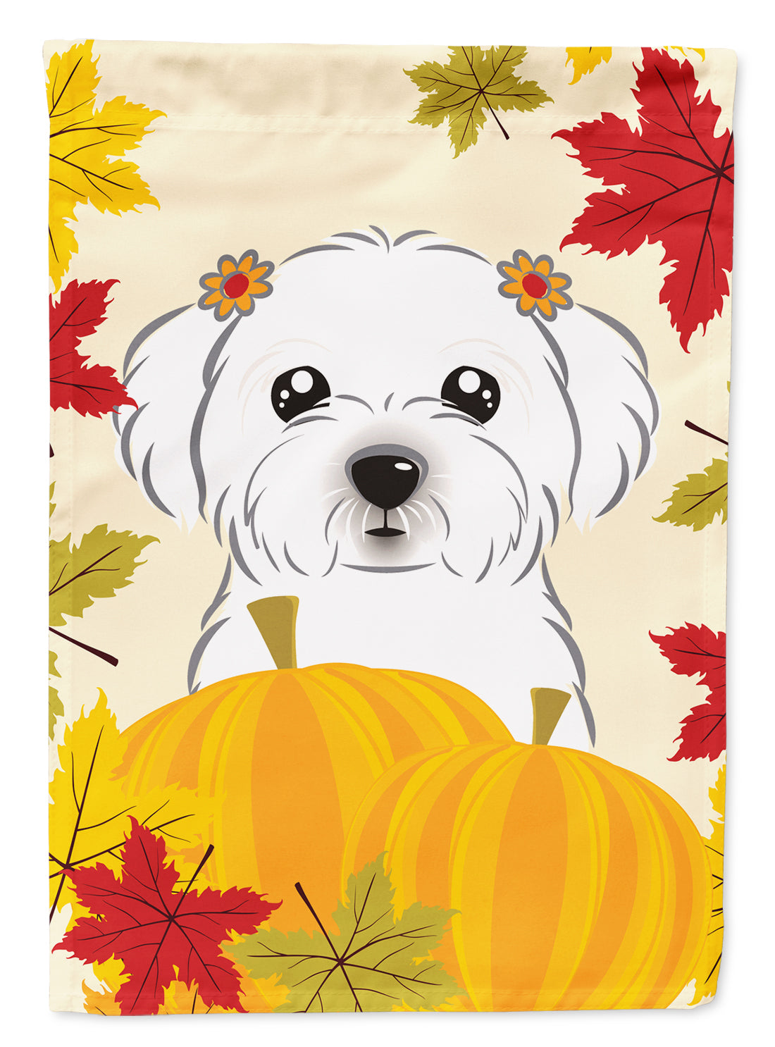 Maltese Thanksgiving Flag Garden Size BB2014GF.