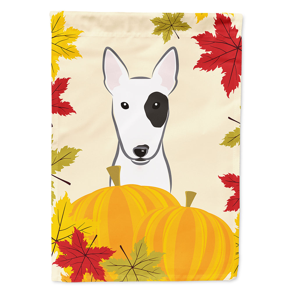 Bull Terrier Thanksgiving Flag Canvas House Size BB2015CHF  the-store.com.