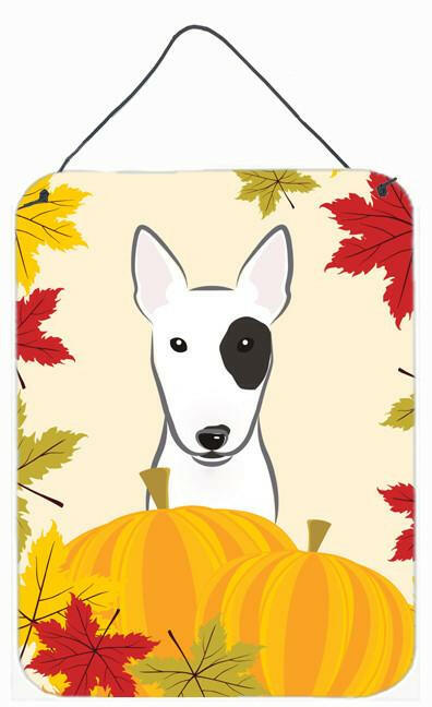 Bull Terrier Thanksgiving Wall or Door Hanging Prints BB2015DS1216 by Caroline's Treasures